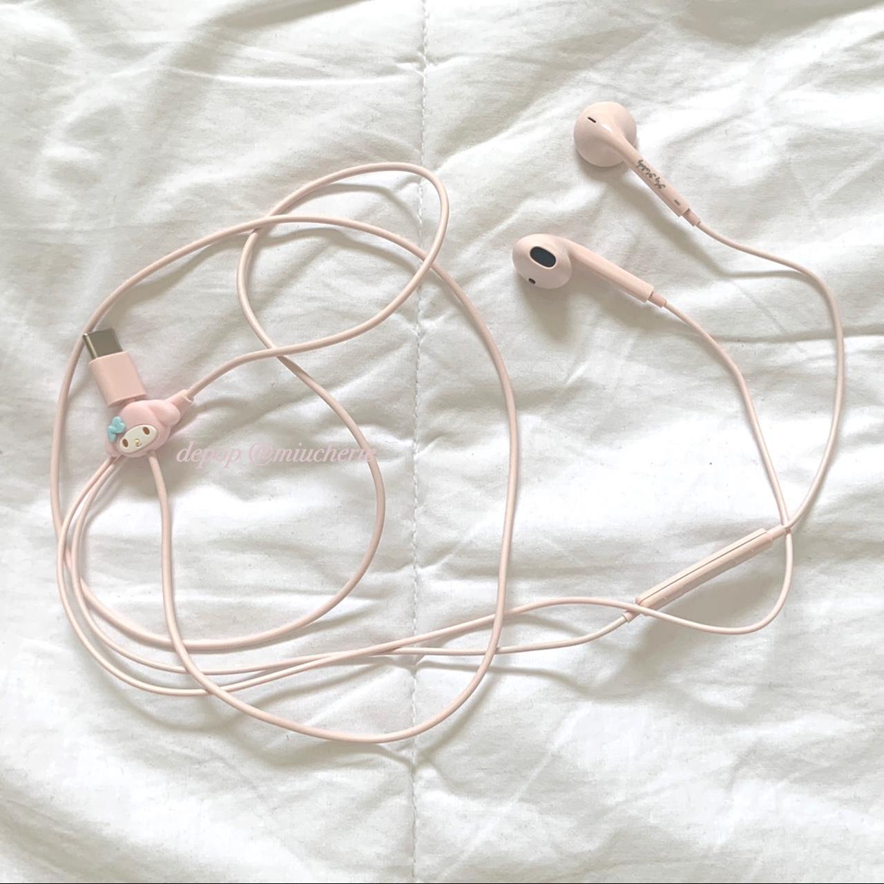MY MELODY SANRIO earphones (type C usb) ୭ৎ ׁ ... - Depop