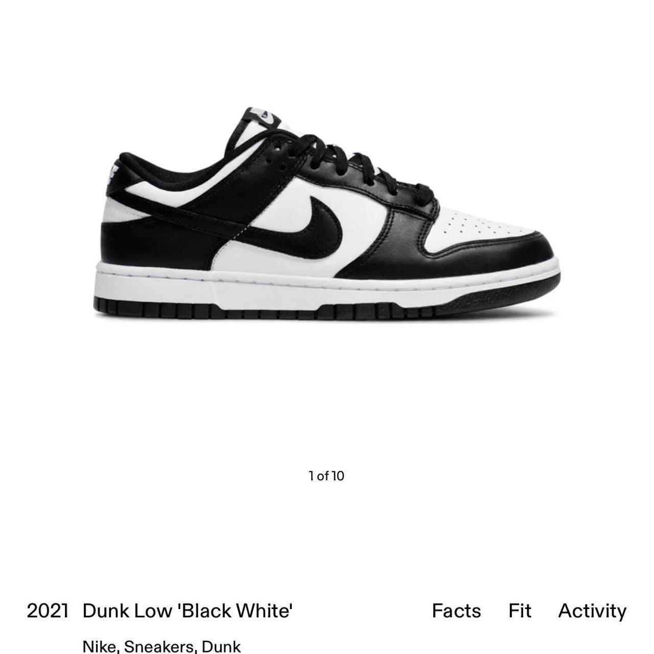 Nike Men's Black and White Trainers Depop