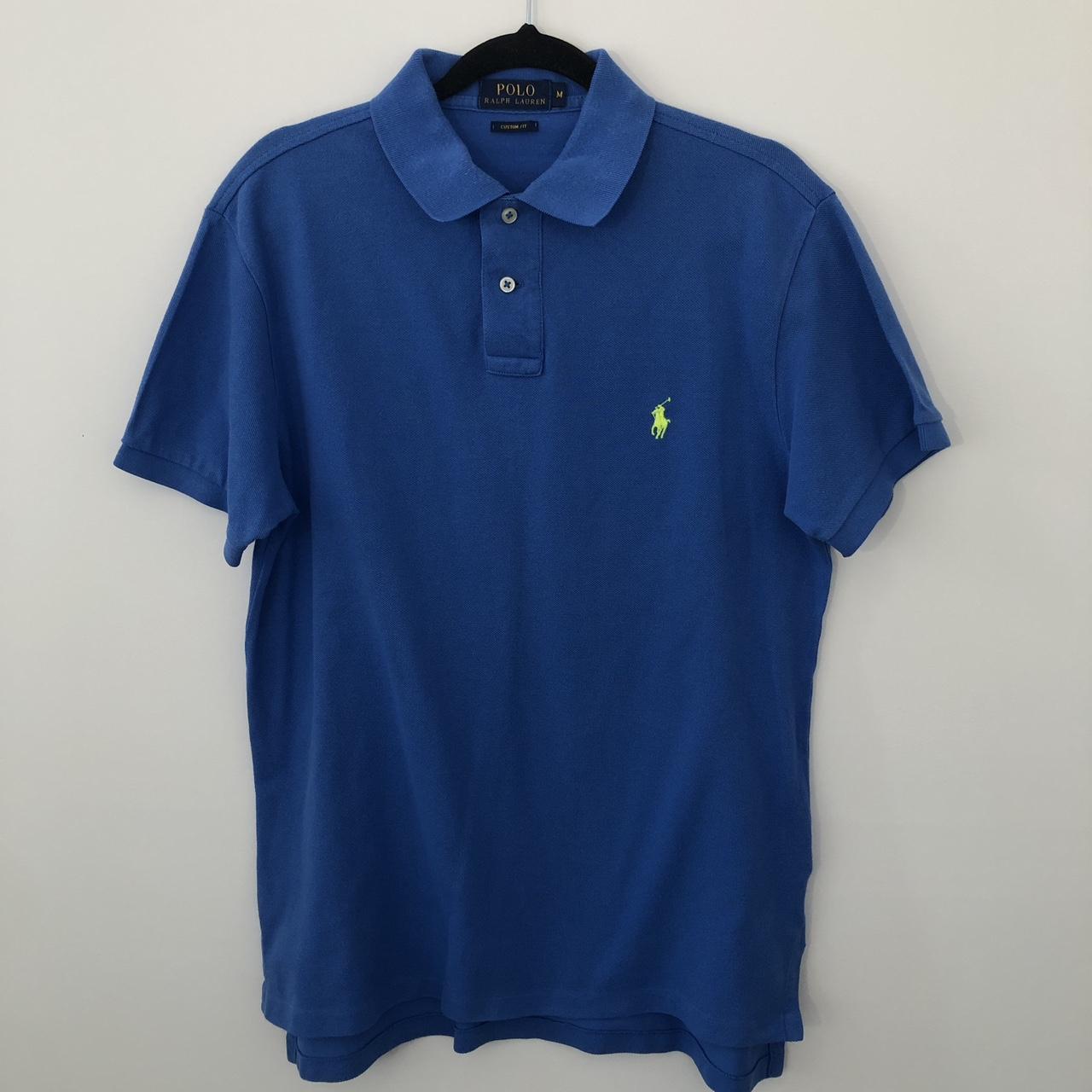 💙 Blue Ralph Lauren Polo Shirt 👕 Size: M Condition:... - Depop