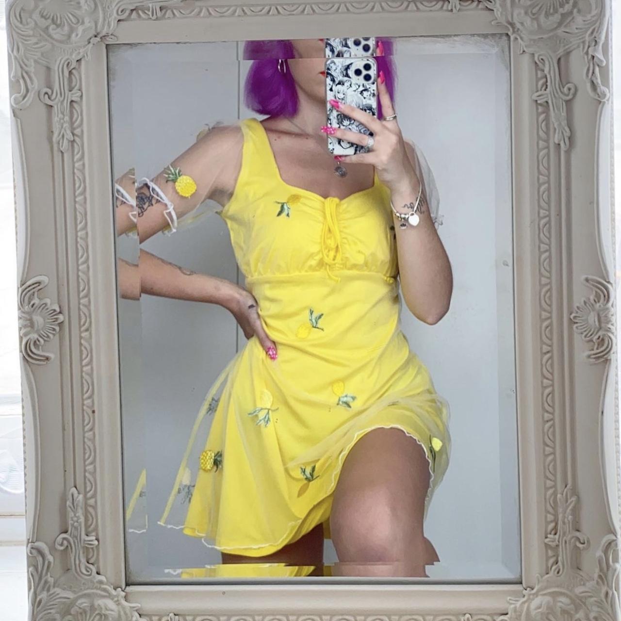 Dolls Kill Women's Yellow Dress Depop