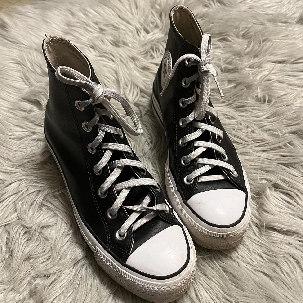 Converse Women's Black Trainers Depop