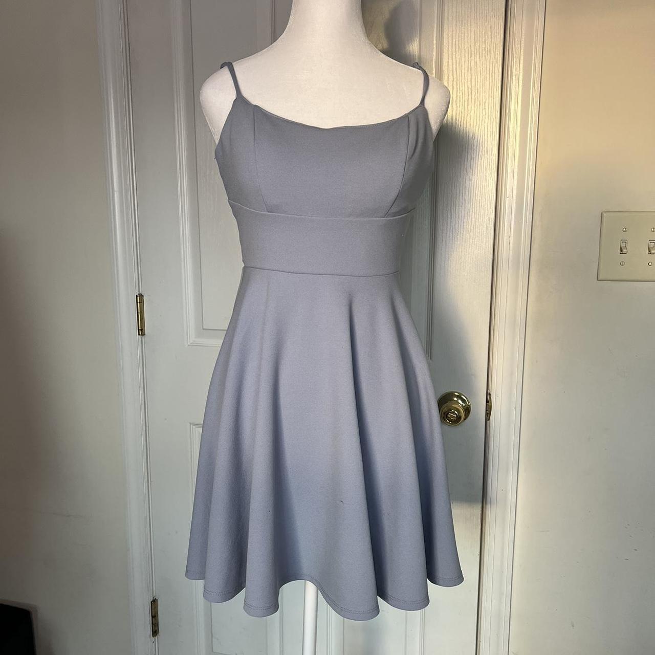 Simple baby 2025 blue dress