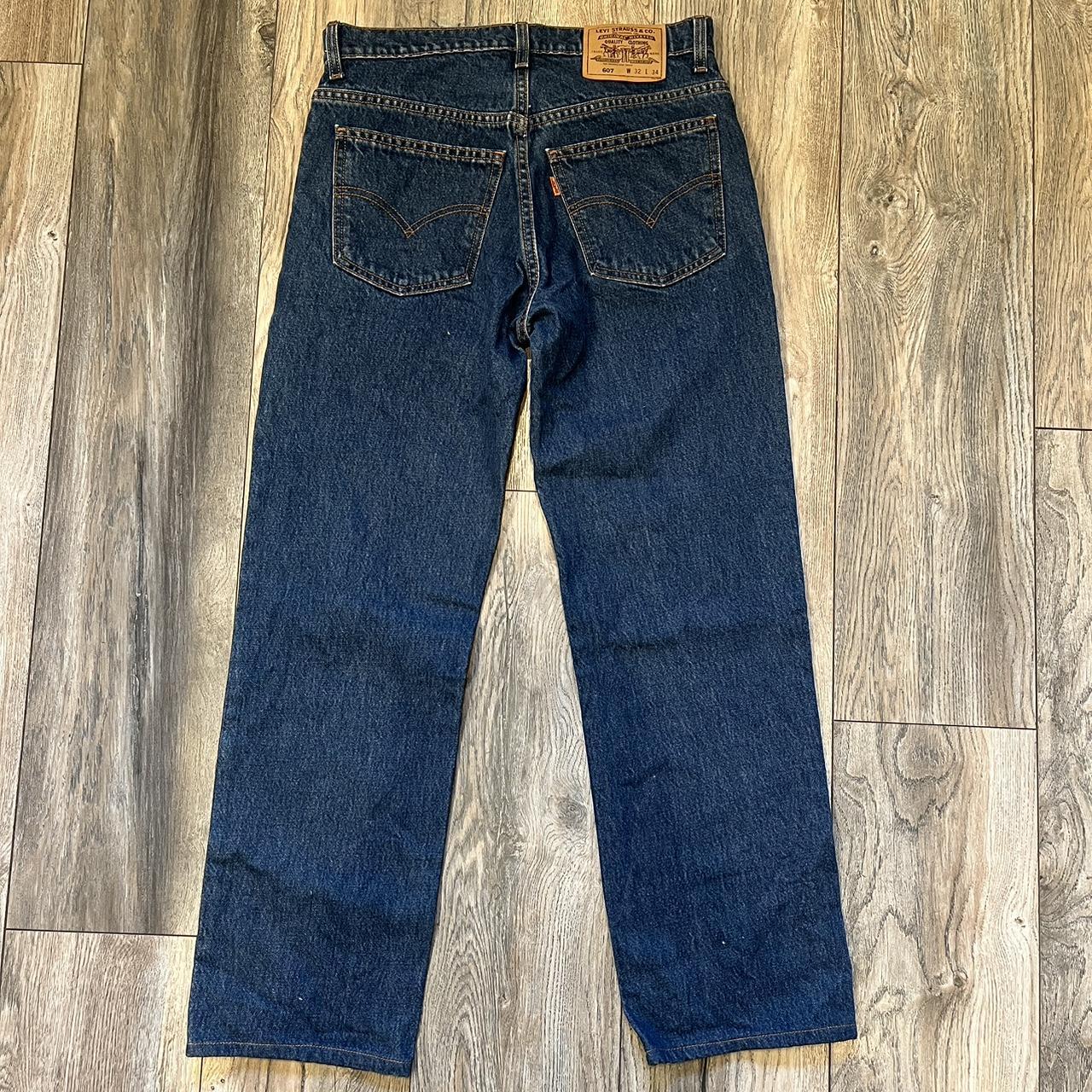 Vintage Levi 607 Orange Tab Jeans Super nice pair.... - Depop