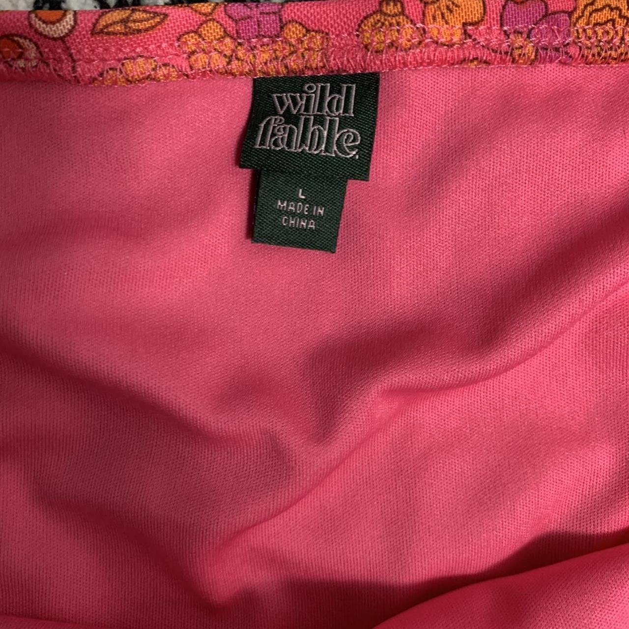 Women's Pink and Orange Dress Depop