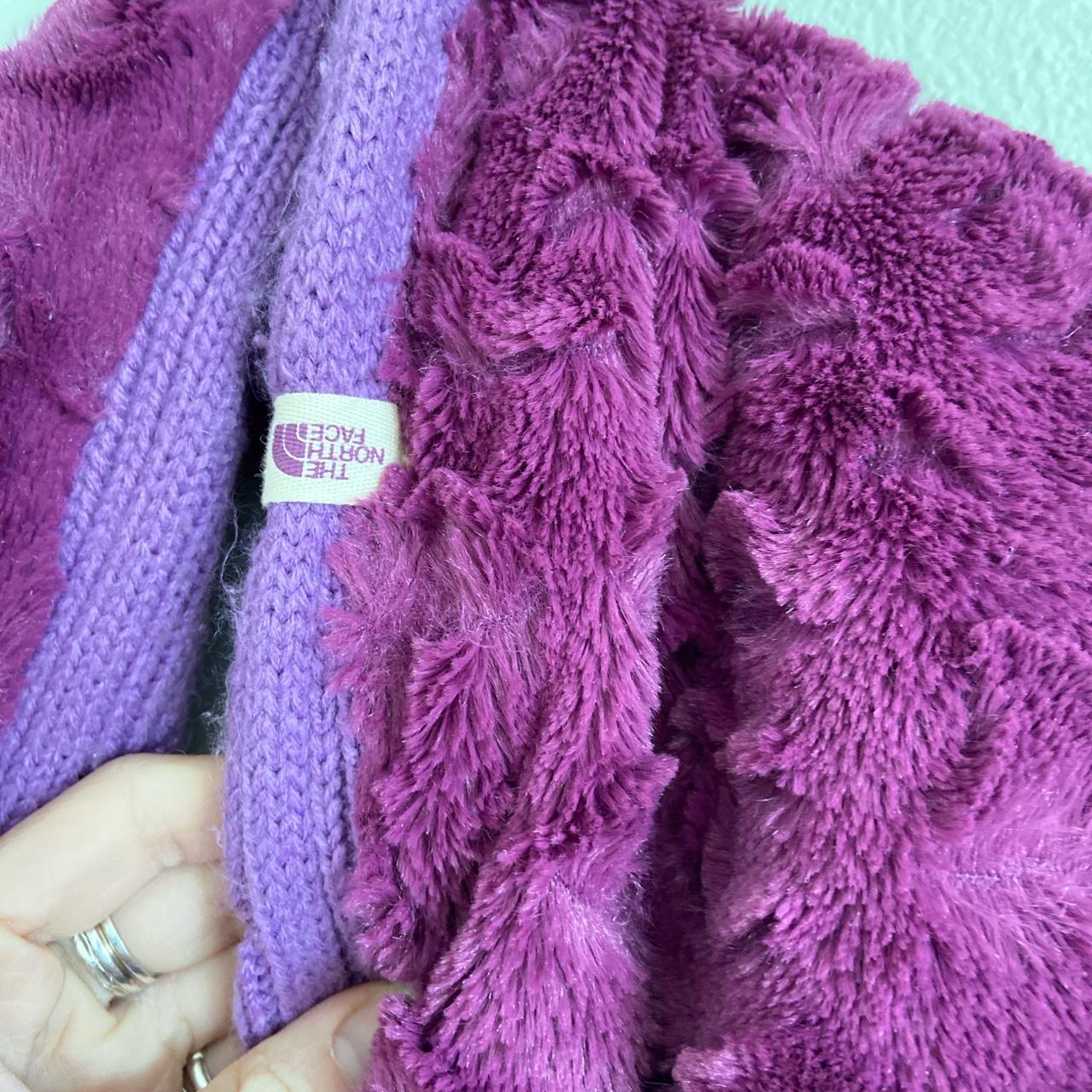 north face purple scarf