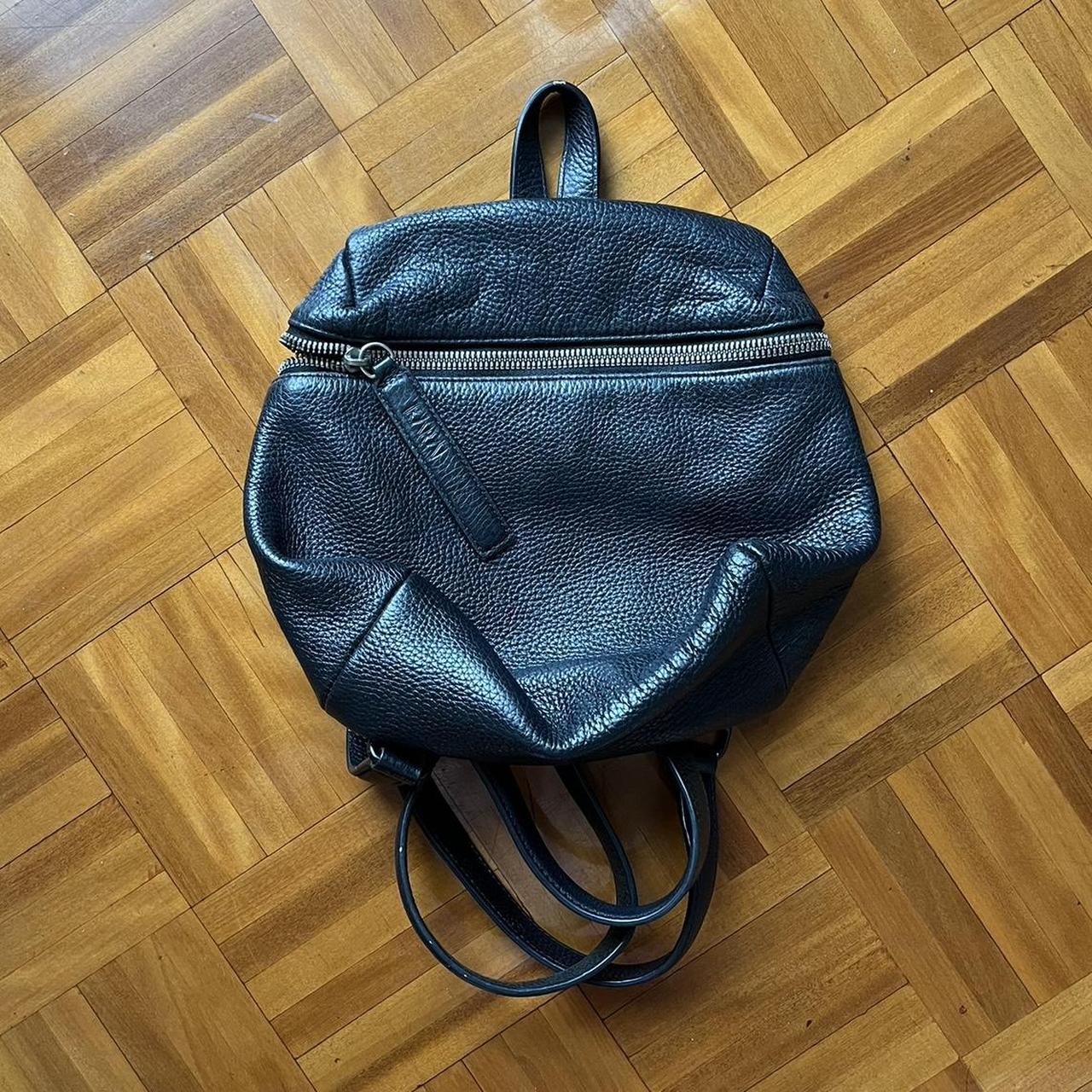 Kara Small Leather Backpack Black leather backpack. Depop