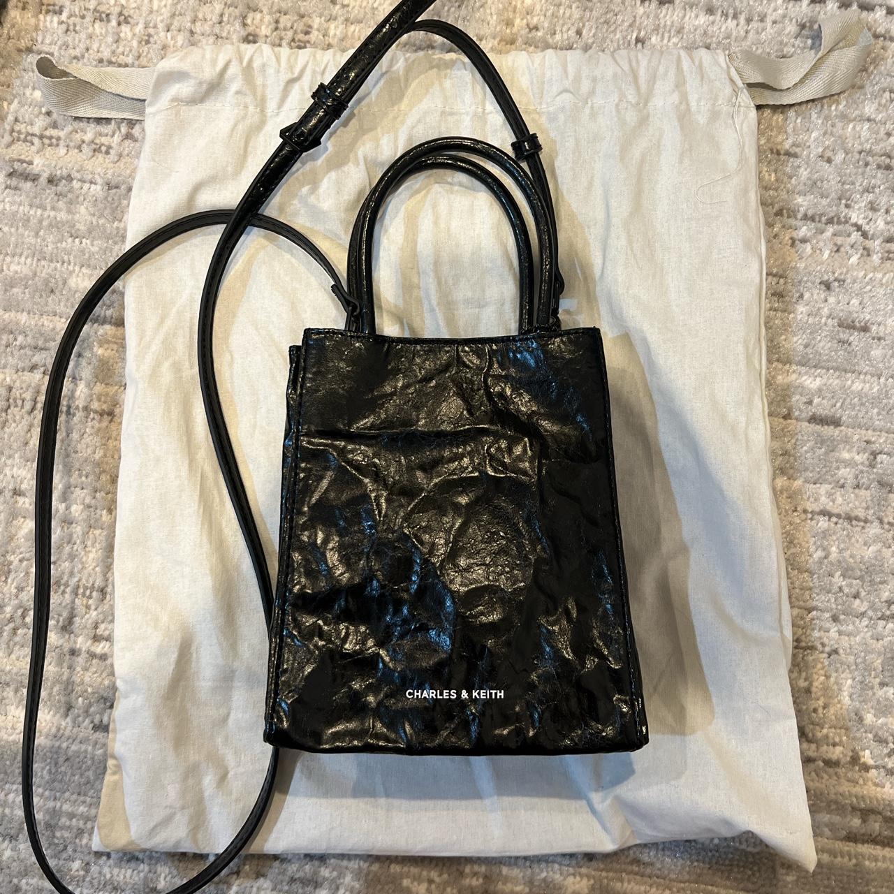 Charles and Keith bag Matina Crinkle Effect