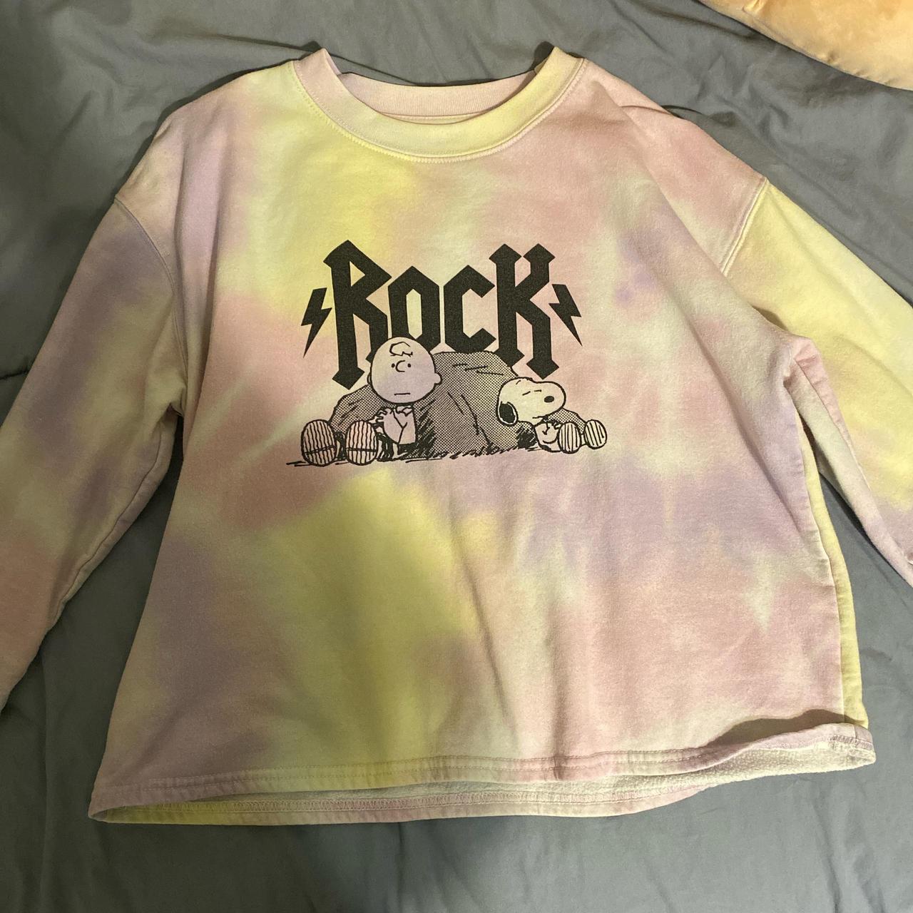 Forever 21 tie dye Rock snoopy sweatshirt The. Depop