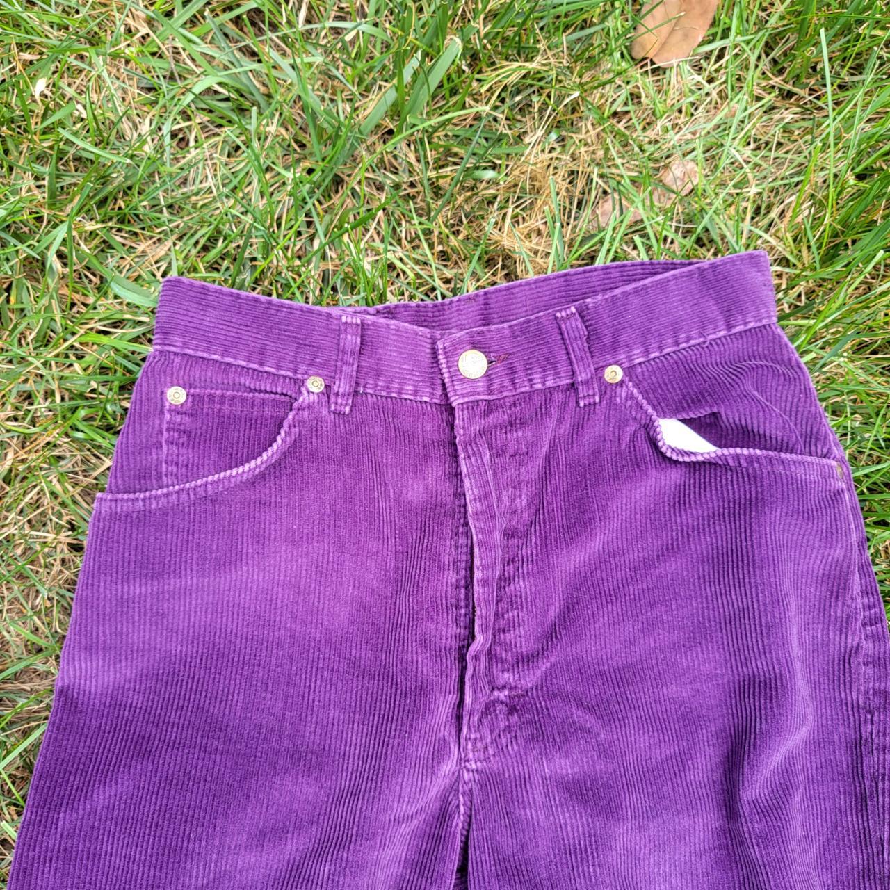 LEE purple corduroy jeans vintage 90s high waisted... - Depop