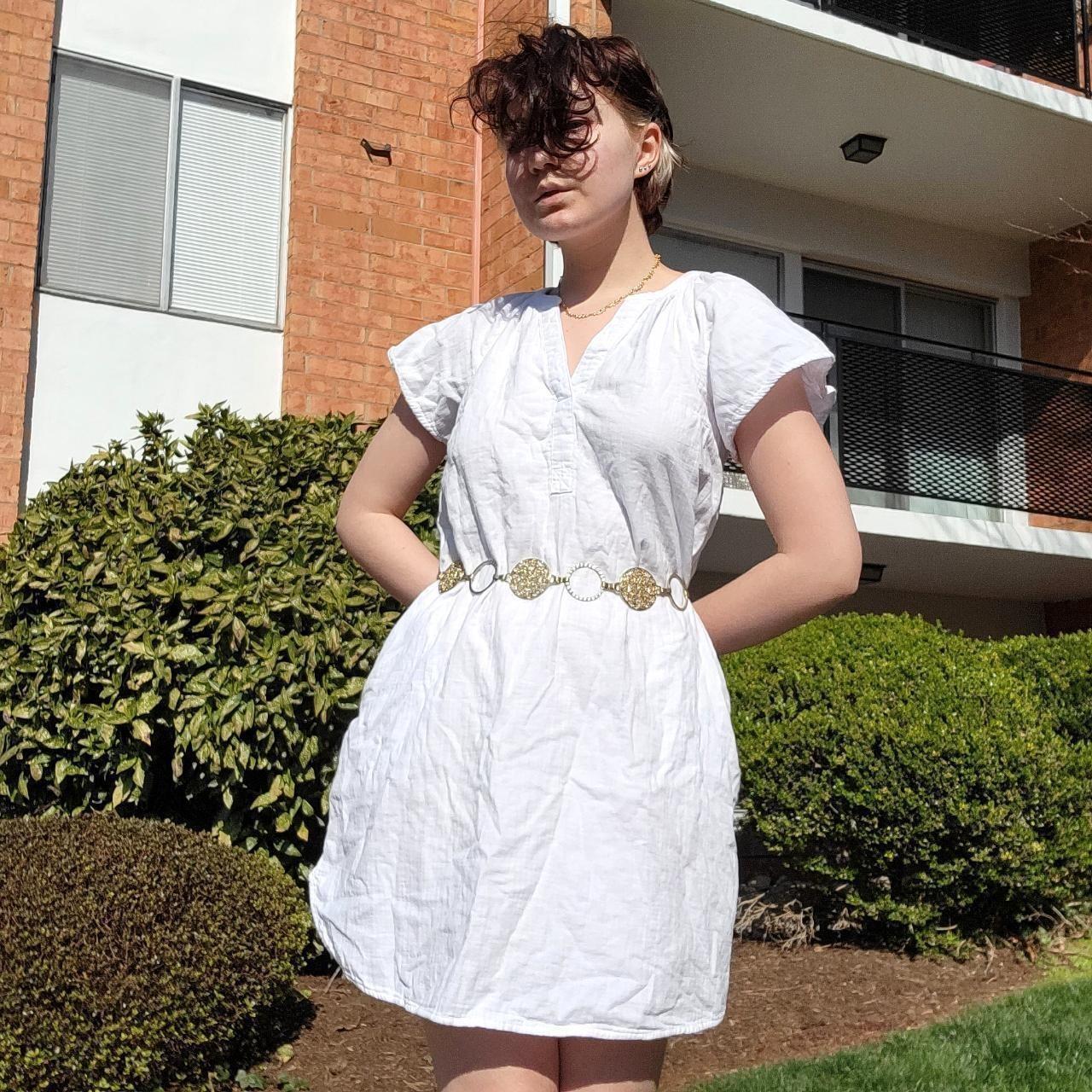 Universal Thread white smock dress ️ 2$ if you... - Depop