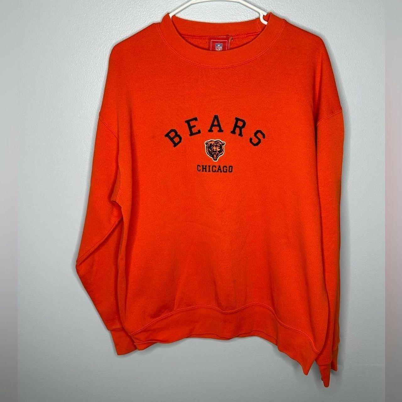 VINTAGE Chicago Bears Sweatshirt Adult Orange - Depop