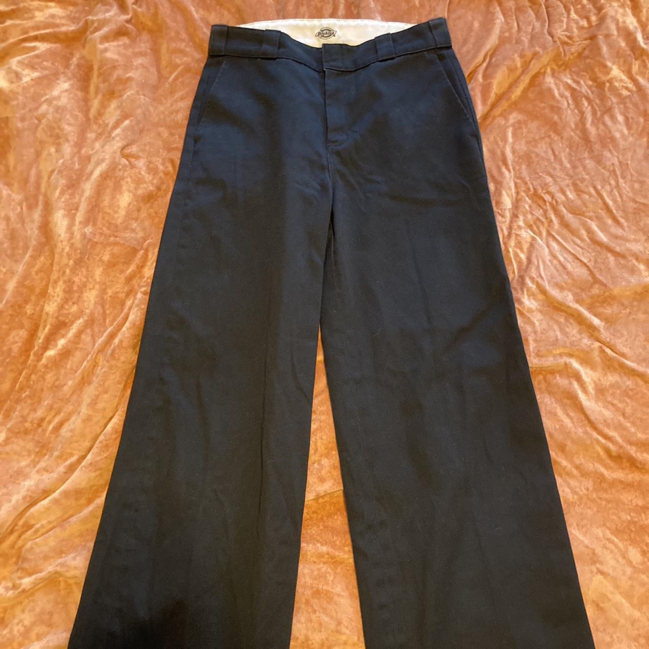 Black Dickies Wide Leg Work Pants Depop