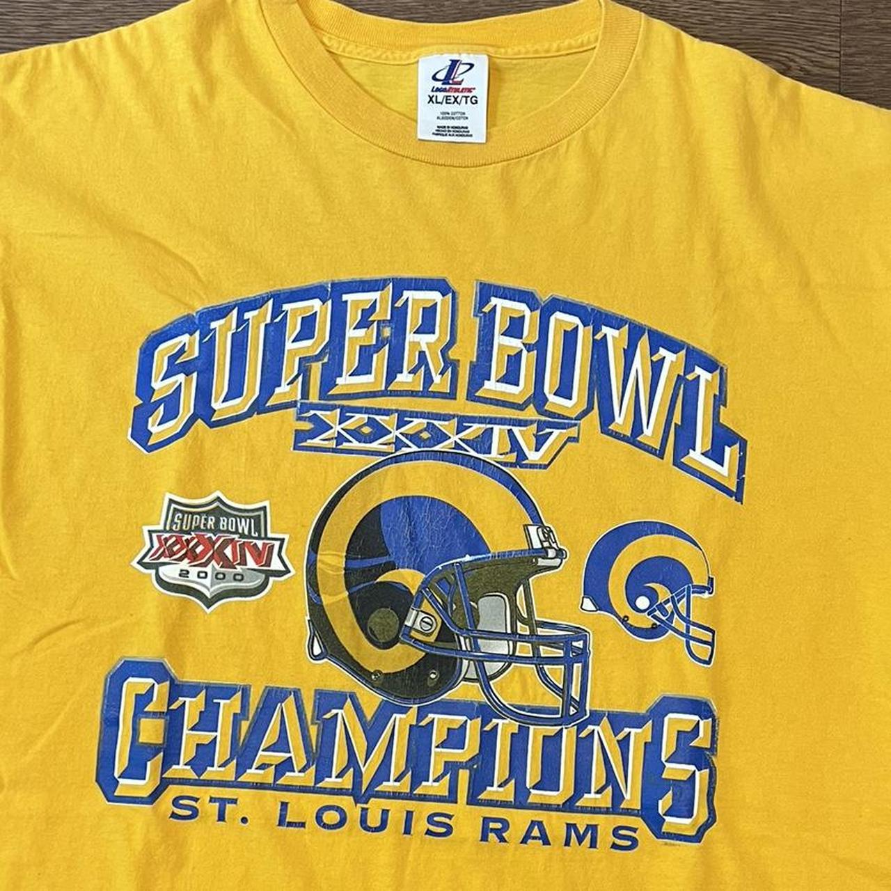 VINTAGE Logo Athletic St Louis Rams Sweatshirt Mens XL Crewneck Super Bowl  Y2K