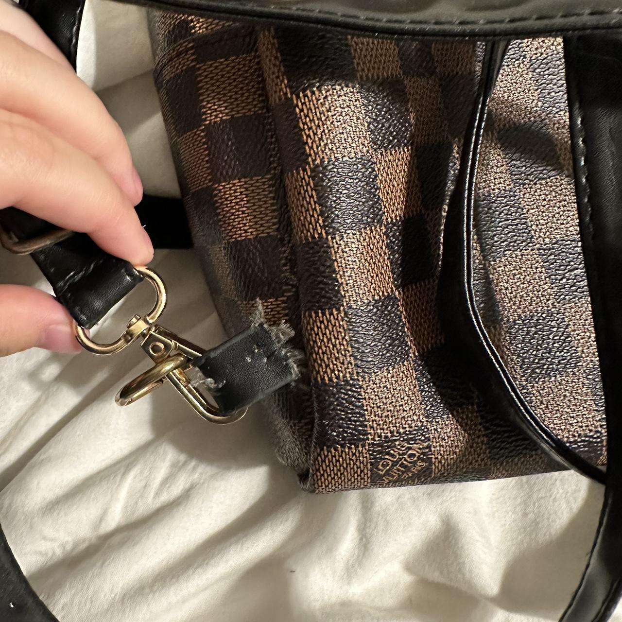 LV mini backpack Strap is ripped and zipper in - Depop