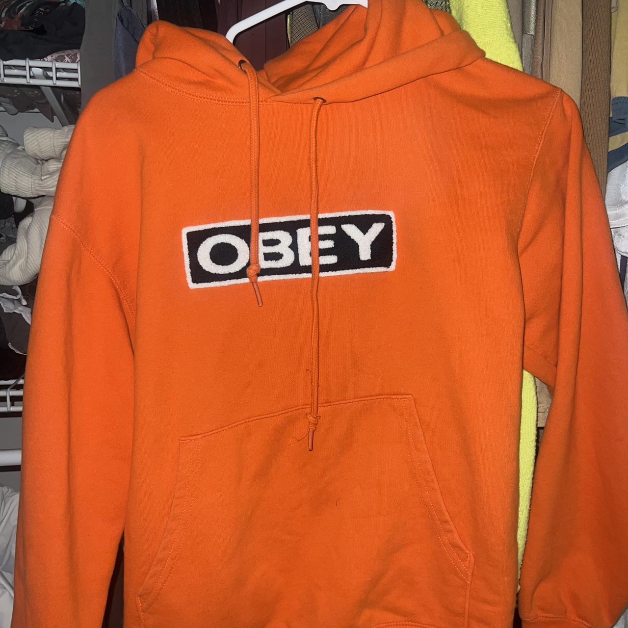 Obey on sale hoodie orange