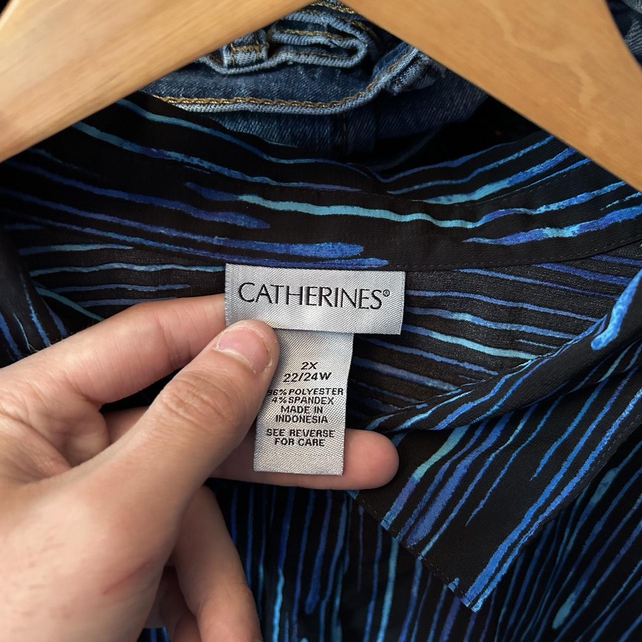 Catherine's Women's Blue and Black Shirt (4)