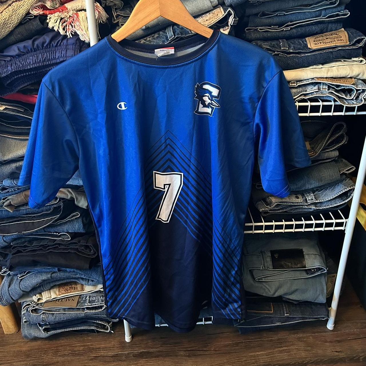 Men's Blue Creighton Bluejays Baseball Jersey