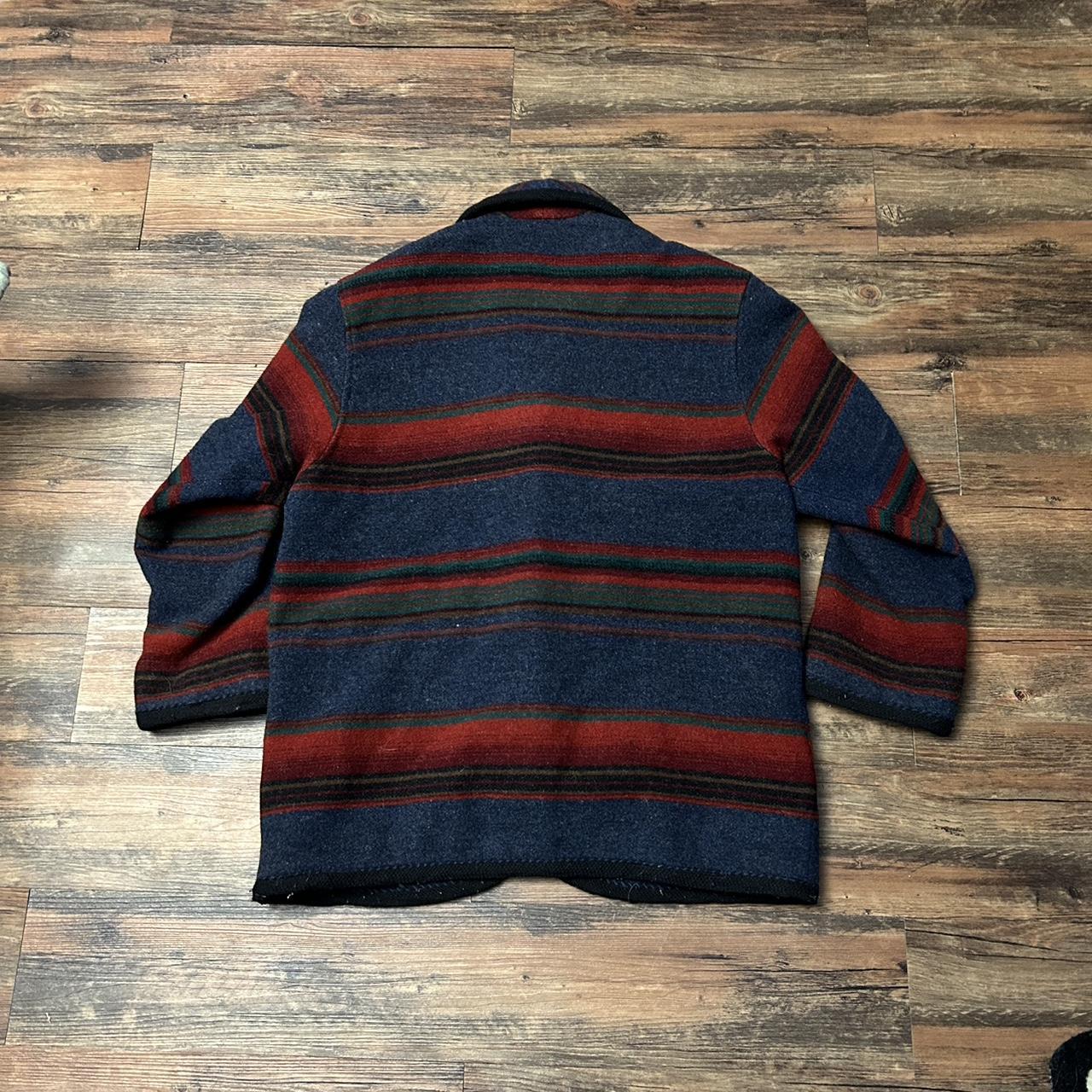 Vintage 90's Woolrich Blanket Zipper Fleece Hudson Bay