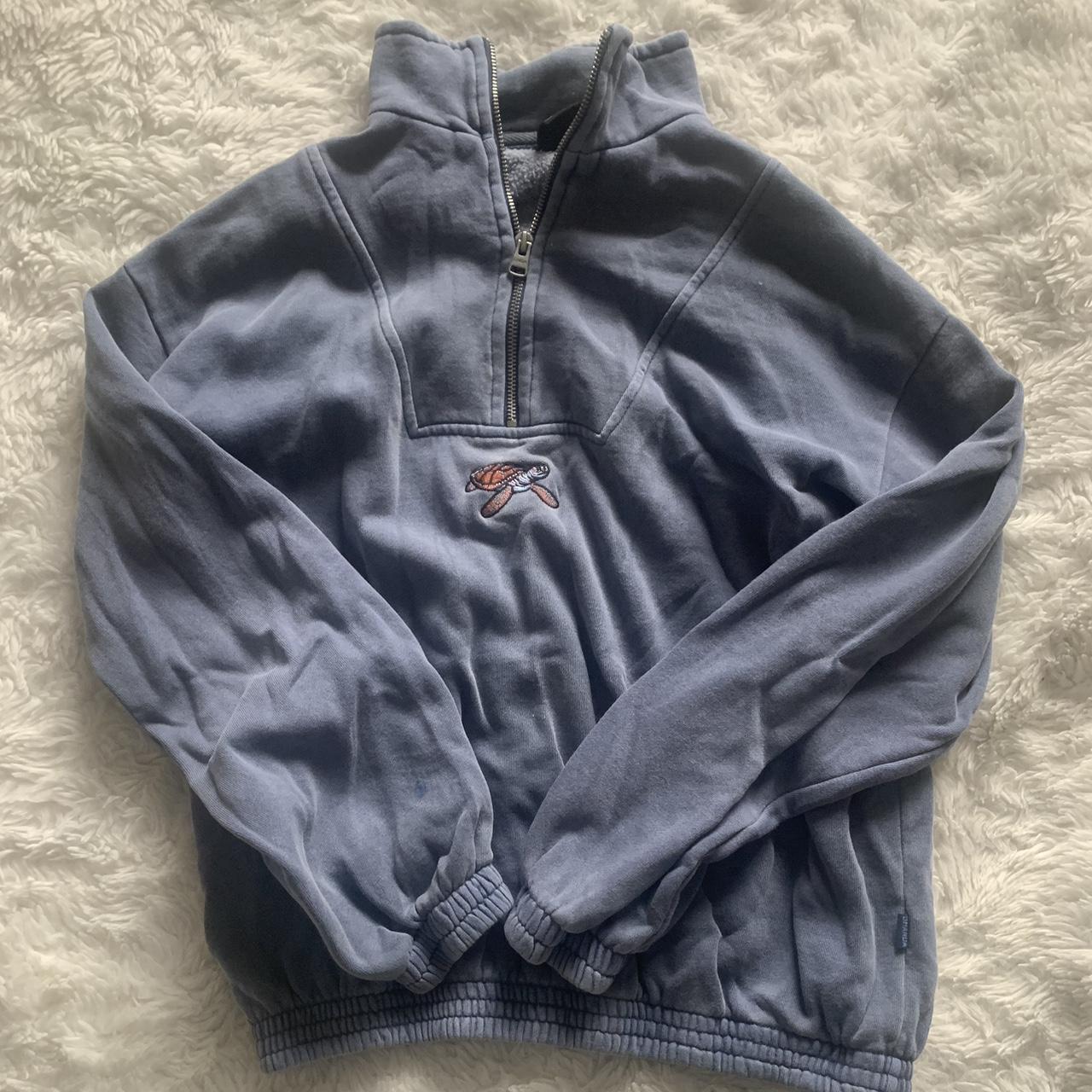 Blue ghanda jumper with zip. Very comfortable. Will... Depop