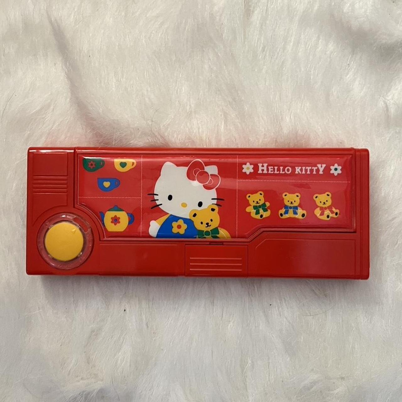 HELLO KITTY RED Y2K VINTAGE MULTIFUNCTIONAL PENCIL... - Depop