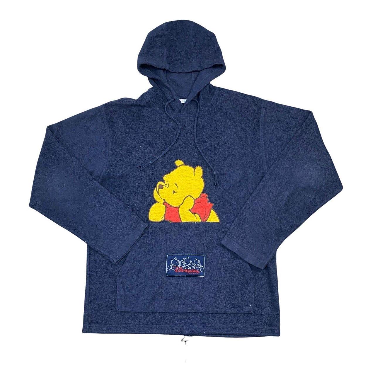 Disneyland Paris Blue Fleece Jumper Winnie The Pooh... - Depop