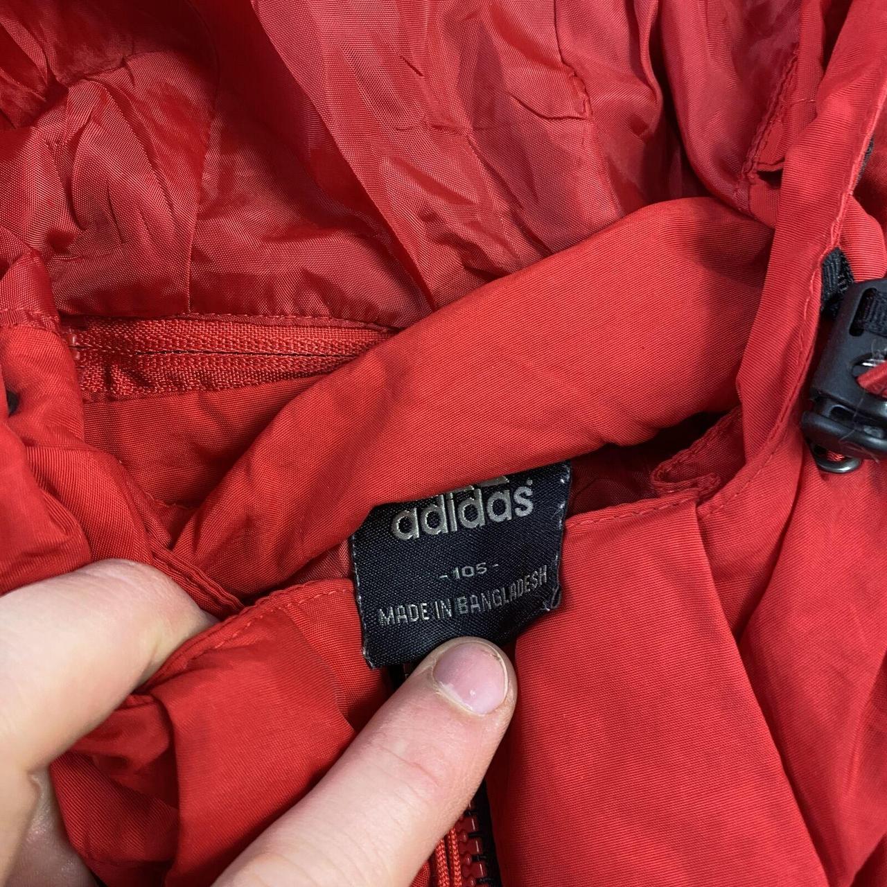 Adidas Red Jacket Clima Proof Lightweight Mens... Depop