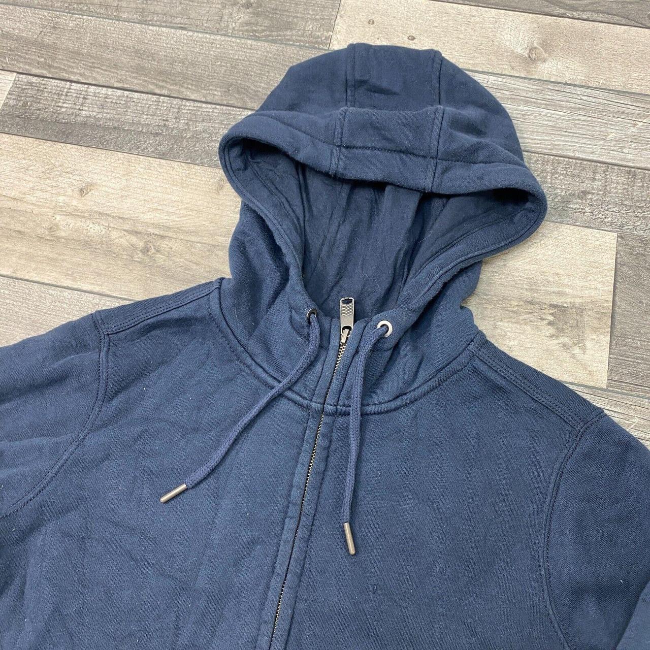 Carhartt Blue Hoodie 102788 412 Regular Full Zip... - Depop