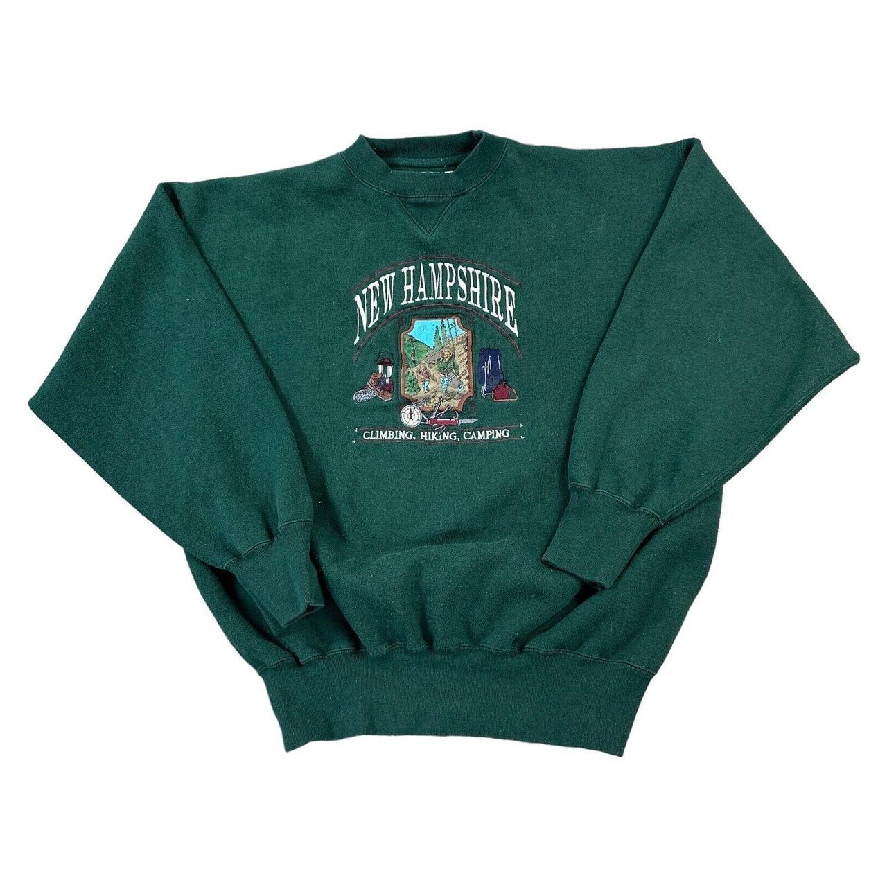 New Hampshire Sweatshirt Midwest Embroidery Spell... - Depop