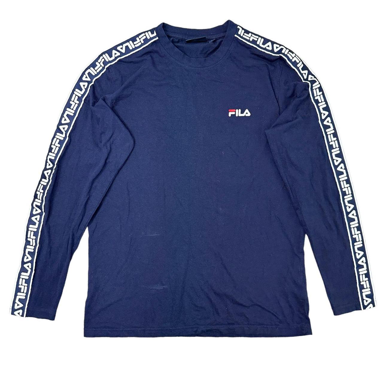 Fila logo clearance tape t shirt