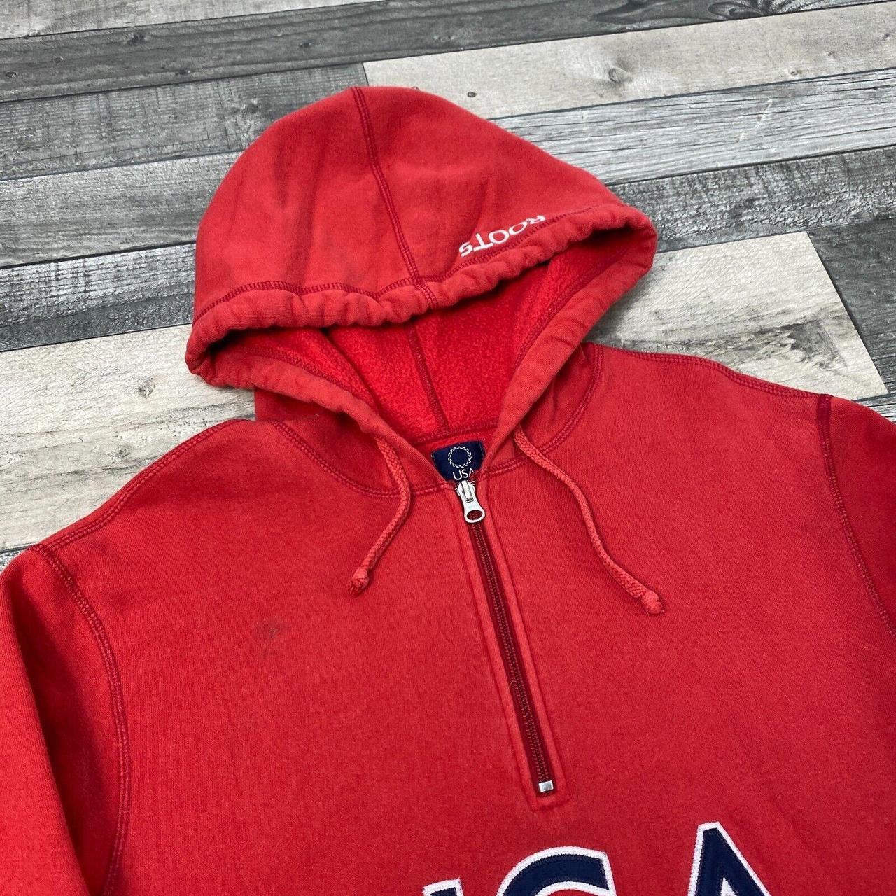 Vintage 70s USA Made Sportswear Red Pullover Hoodie - Depop