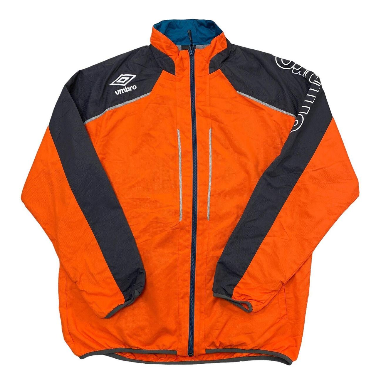 Umbro Orange Jacket 90s Windbreaker Mens Depop