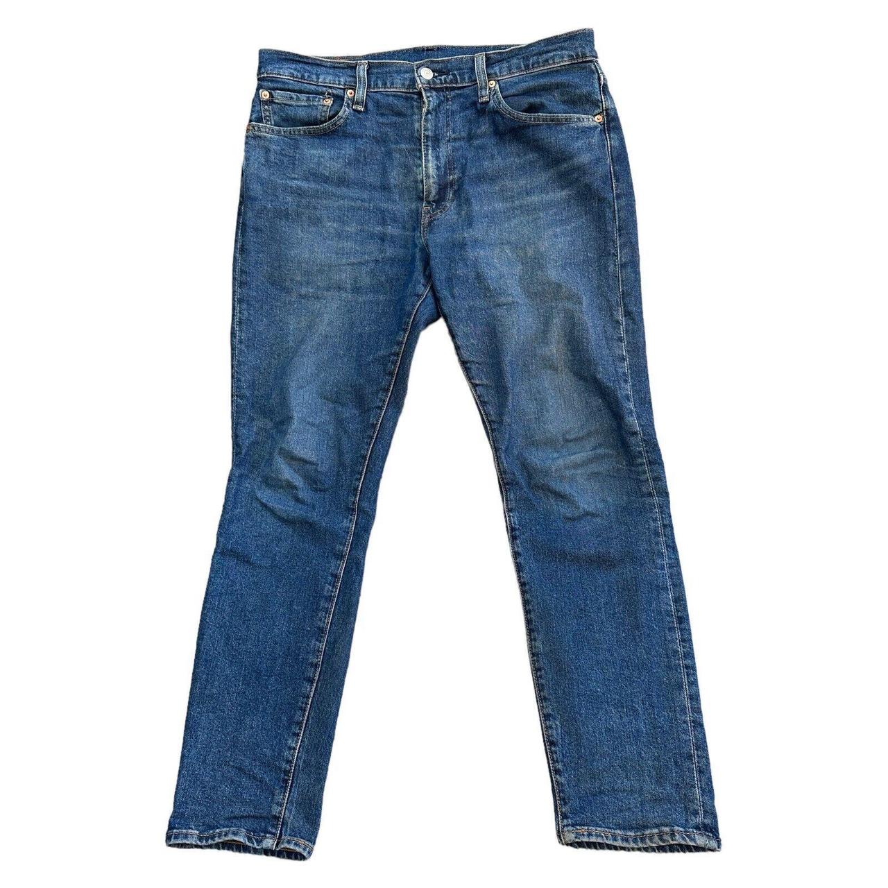Levis 512 Denim Jeans Premium Regular Tapered Dark... - Depop