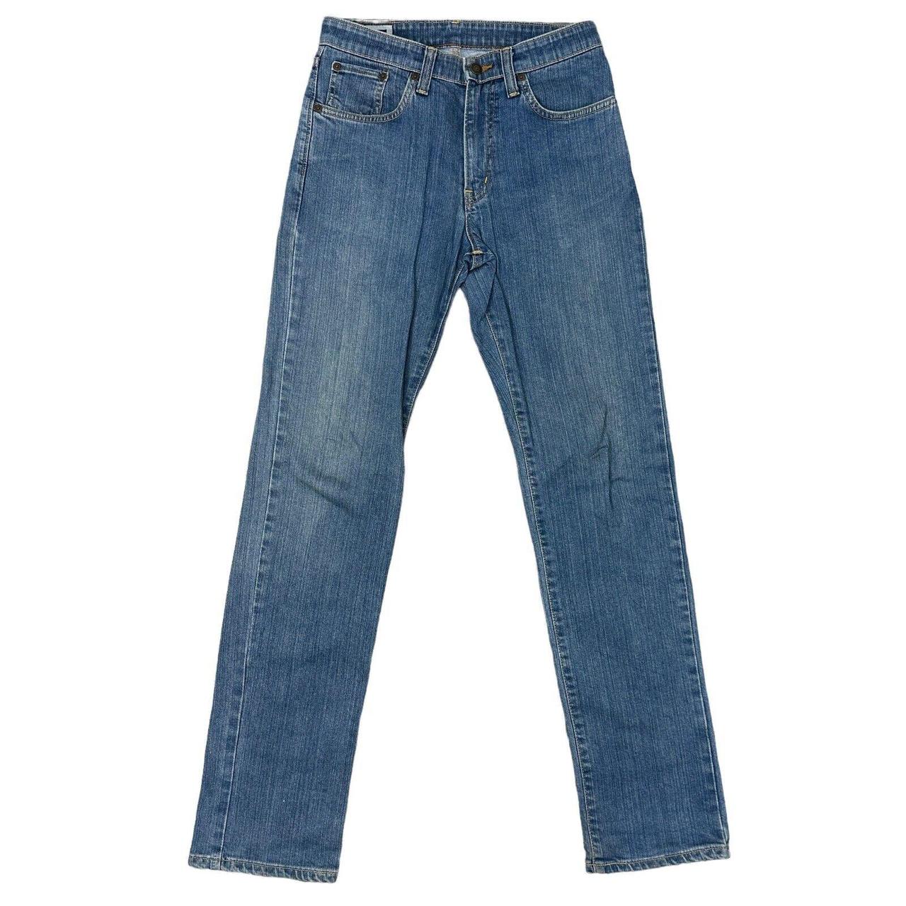 Edwin Men's Dark Blue 402 Jeans Actual Measurements: Waist 32 Length 28 3/4