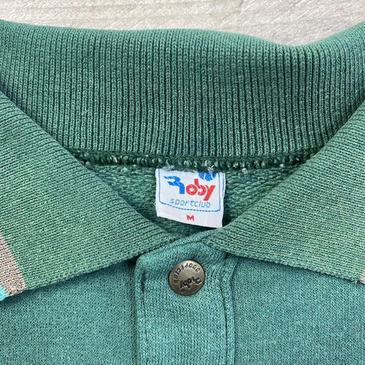 Roby Sportclub Green Sweatshirt 90s Regular Jumper - Depop