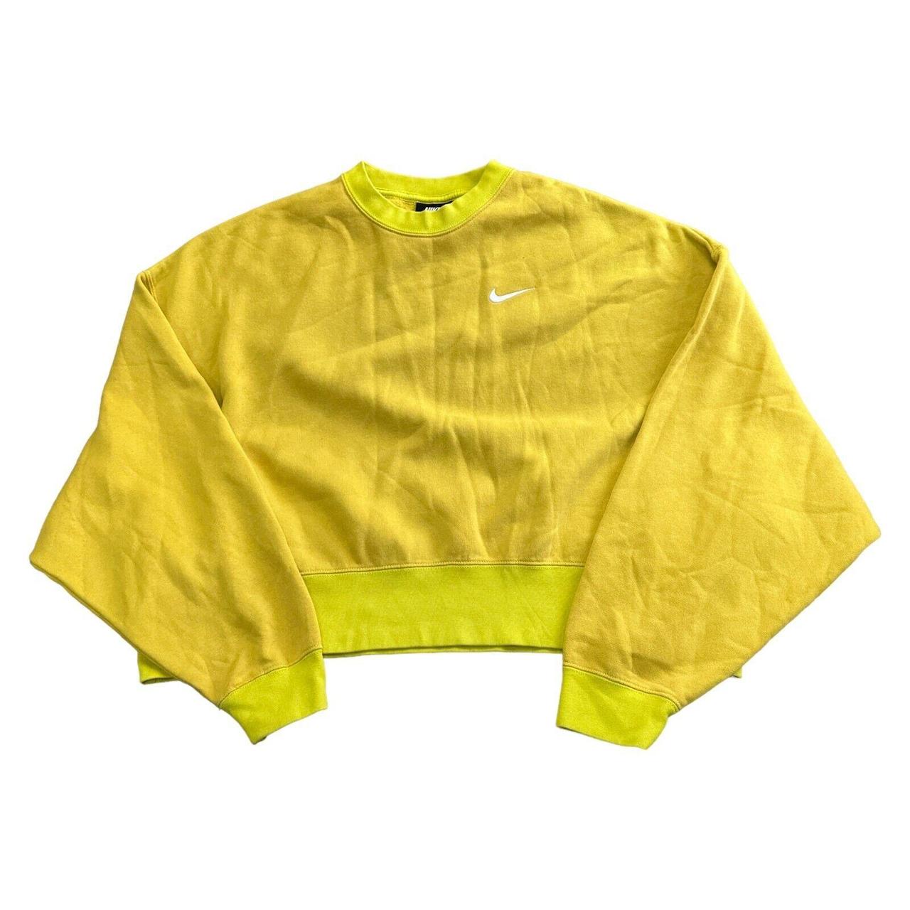 mens yellow nike sweatshirt