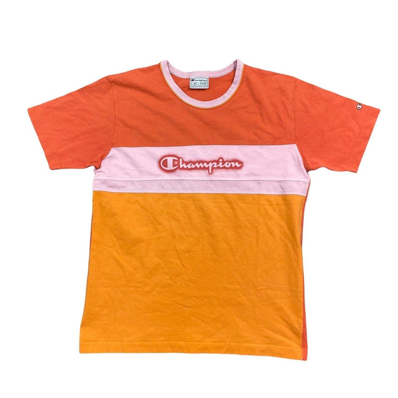 Champion t shirt orange best sale