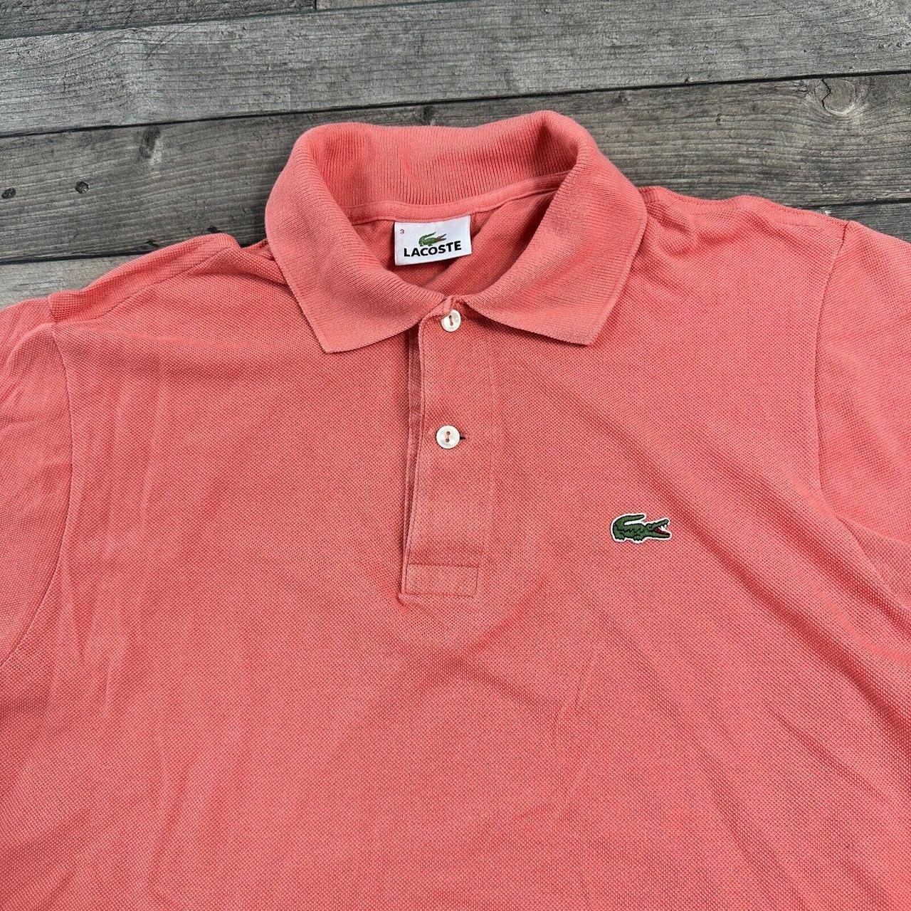 Lacoste salmon pink polo hotsell