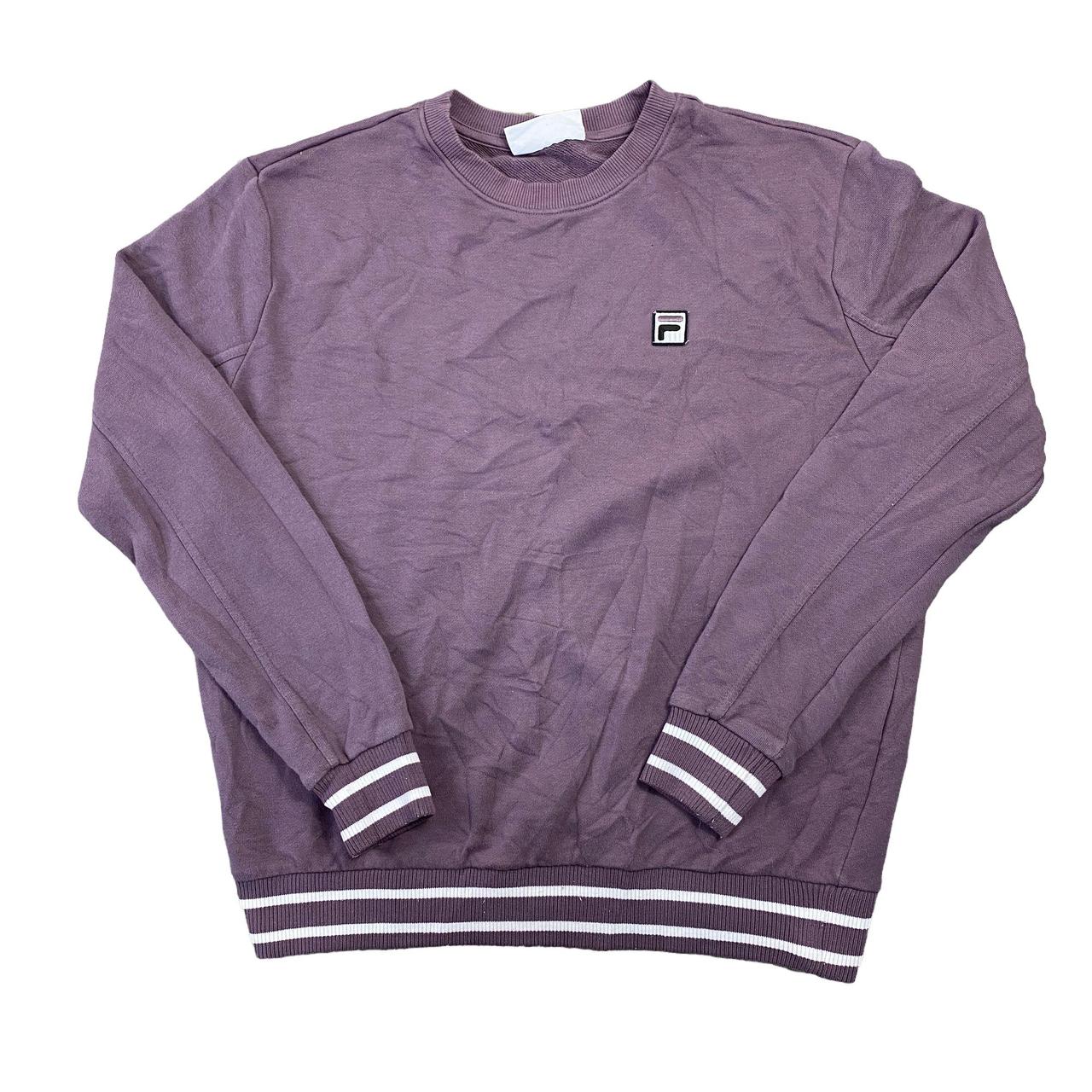 Fila Purple Sweatshirt Crew Neck Jumper Womens. Depop