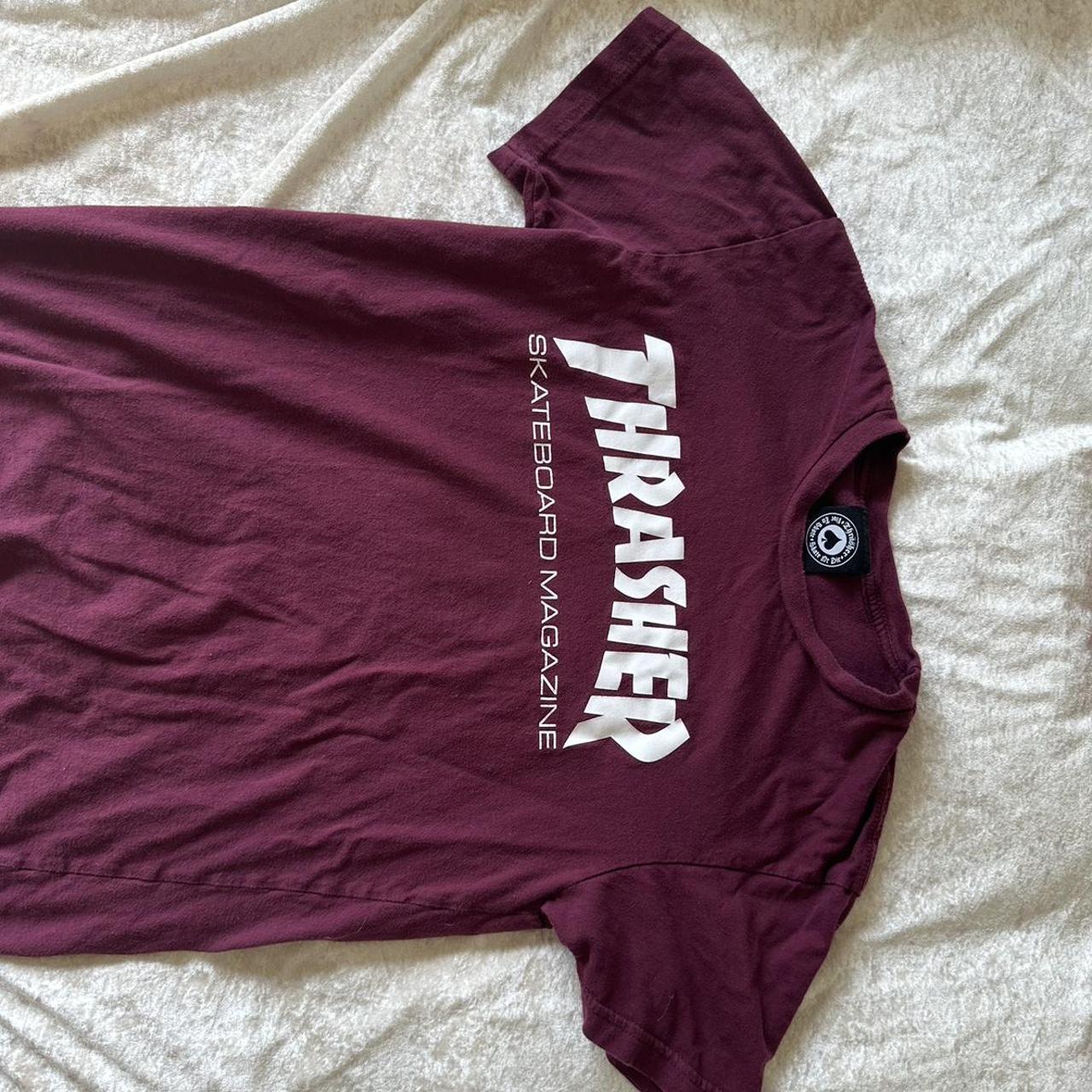 Thrasher Santa Cruz Tシャツ バーガンディ Thrasher Santa Cruz Tシャツ バーガンディ