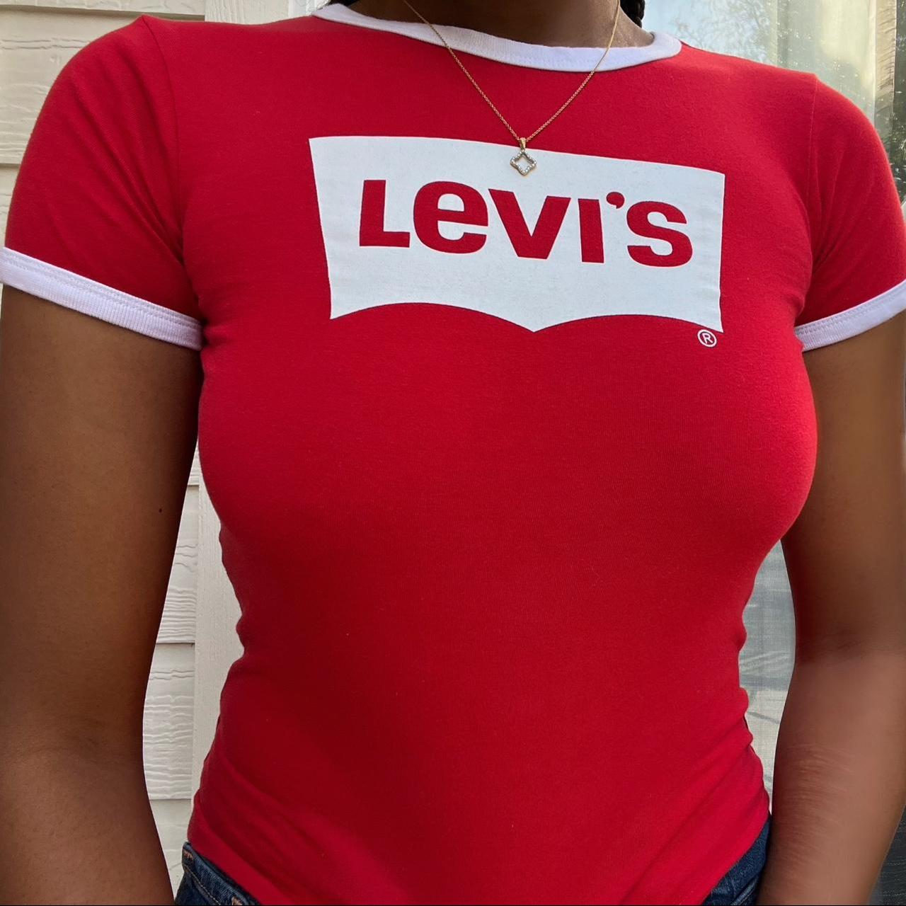 LEVI'S VINTAGE CLOTHING LVC 1980'S WIDE TEE SHIRT - Depop