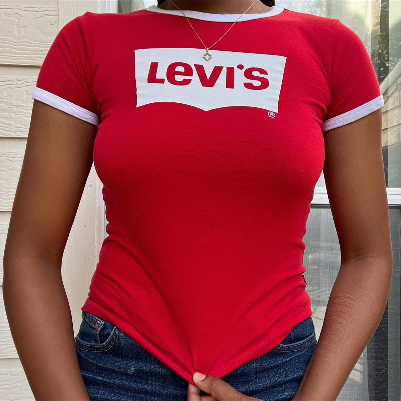 LEVI'S VINTAGE CLOTHING LVC 1980'S WIDE TEE SHIRT - Depop