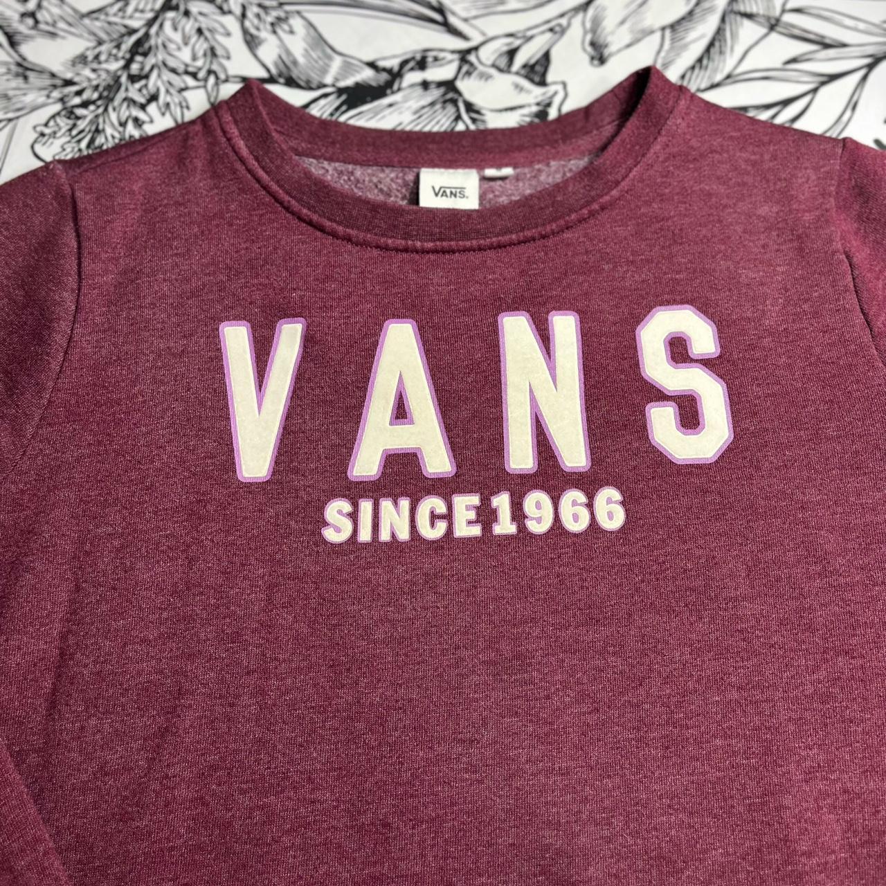 Vans Maroon Sweater Vans Since 1966 Spell out