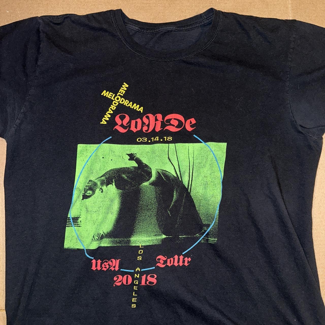 Lorde 2018 ripped tag Tour merch , sick front hit !... - Depop