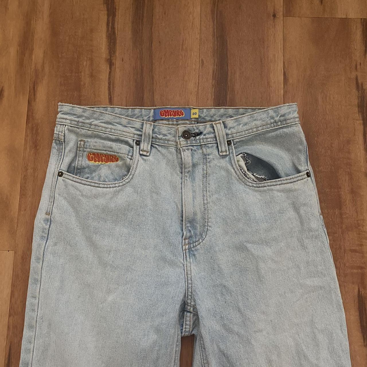 Empyre Skate Jeans Empyre Loose Fit Light Wash... - Depop