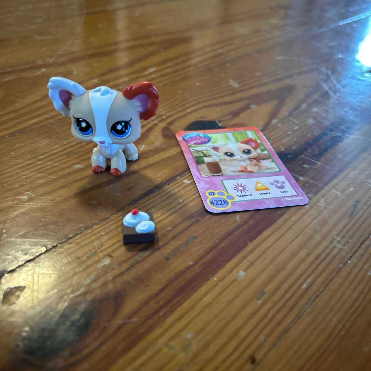 ☆ LPS # 014 CUTE FLOPPY EARED GRAY / WHITE BUNNY | Depop