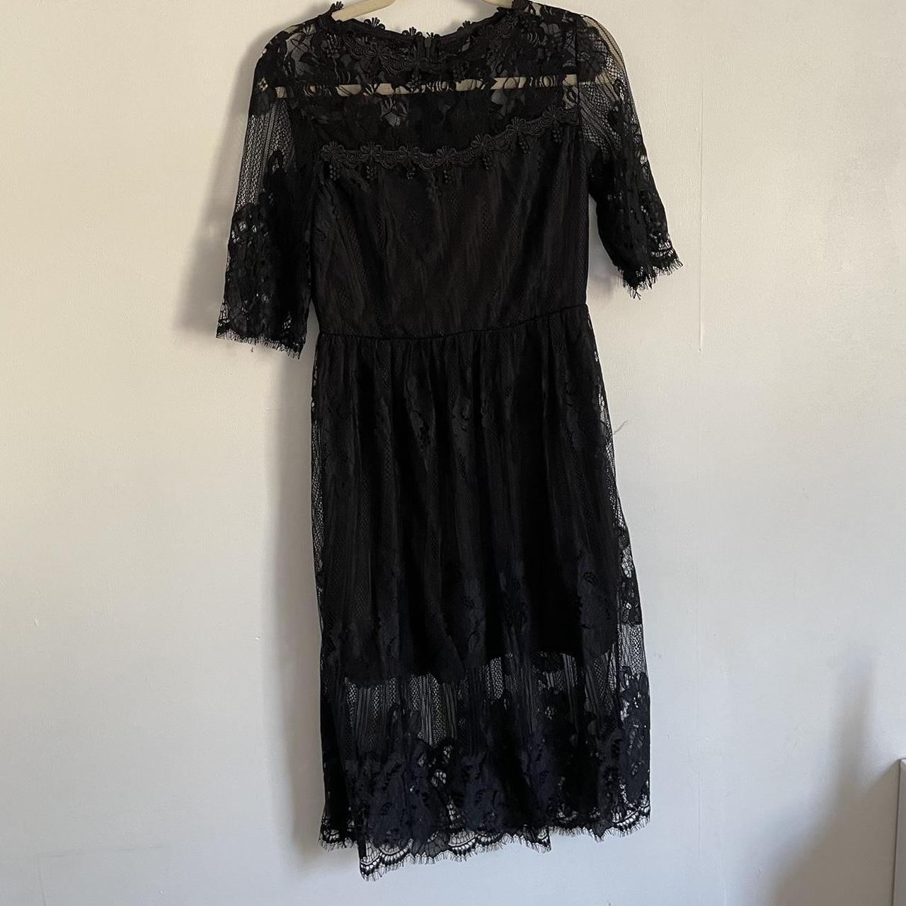 Black Lace Dress Goth Emo 🖤 Size Large dm with any... - Depop