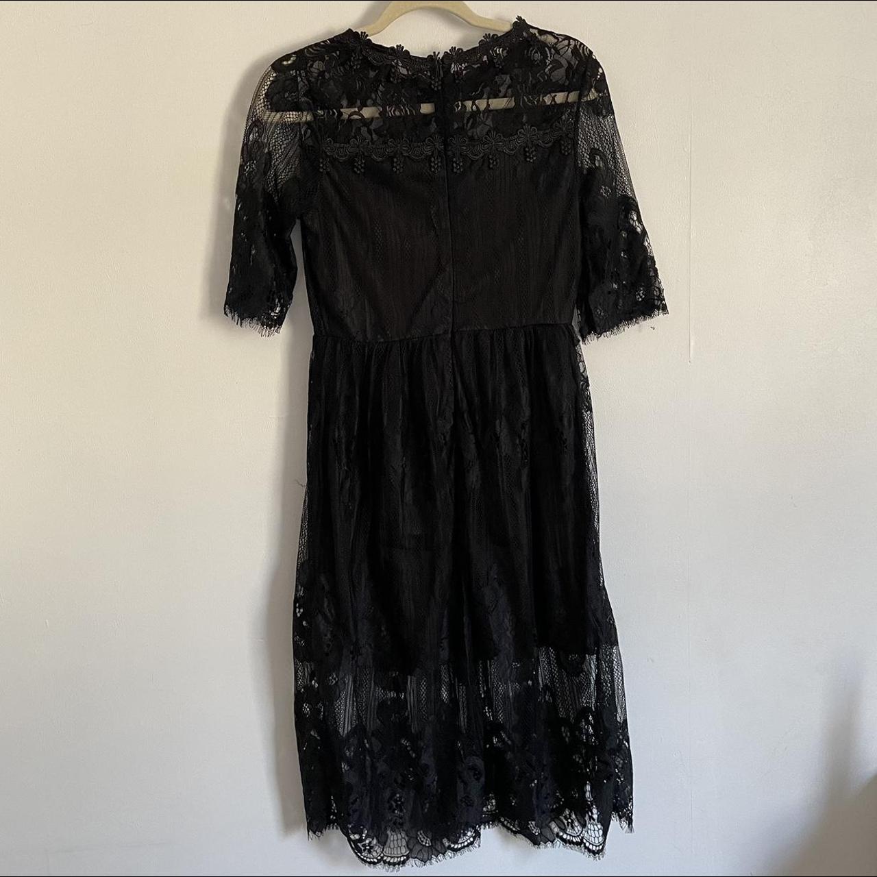 Black Lace Dress Goth Emo 🖤 Size Large dm with any... - Depop