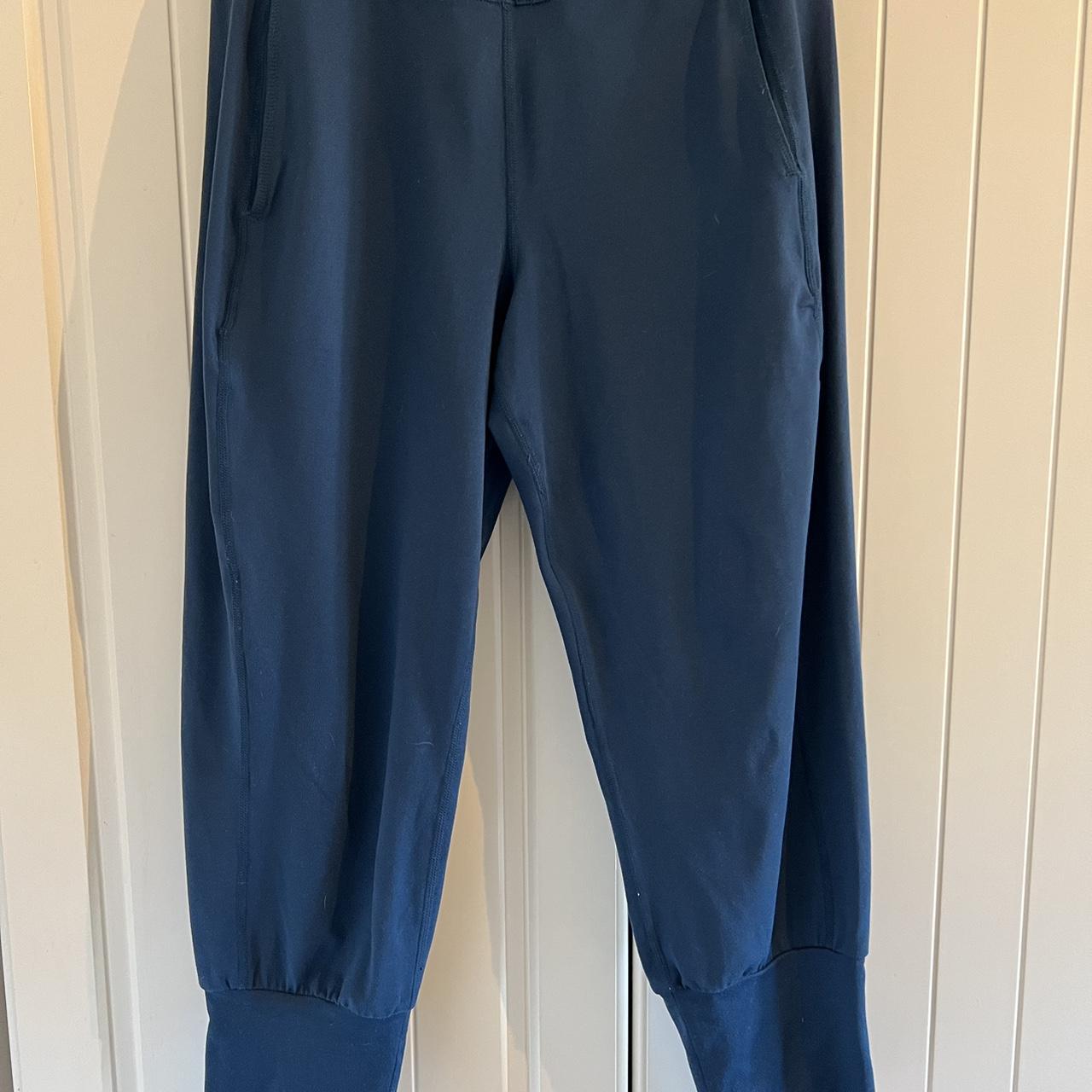 Sweaty Betty Women's Blue and Navy Joggerstracksuits Depop