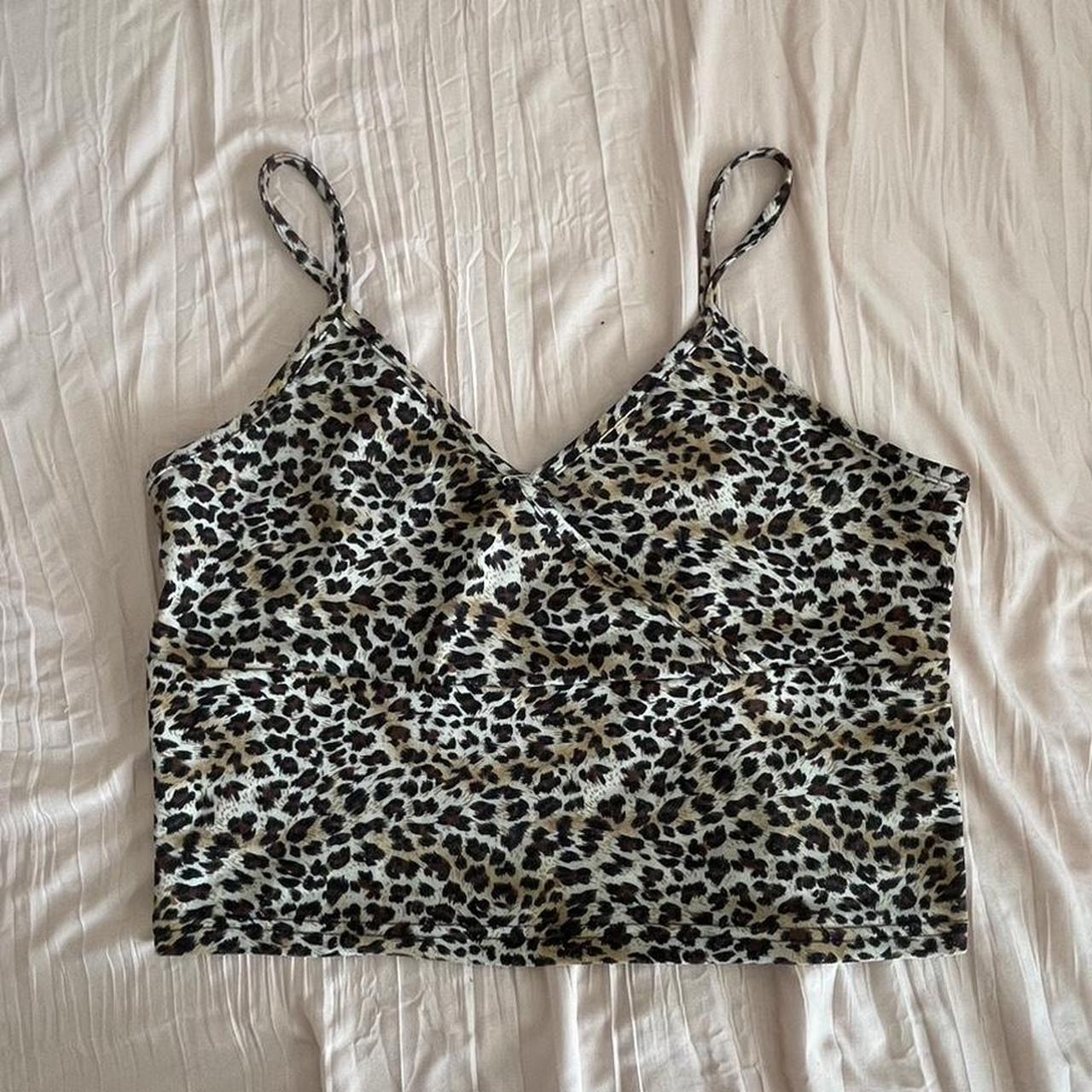 Cheetah print going out top crop top Branded Zara... - Depop