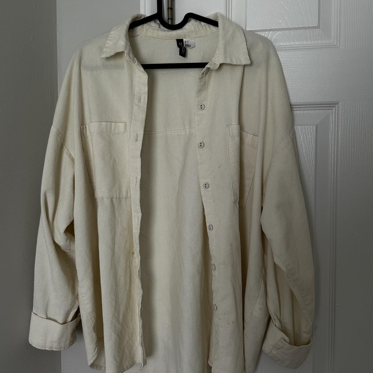 H&M Women's Cream Shirt | Depop